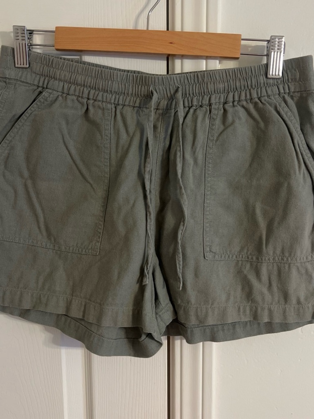 J. Crew Olive Utility Drawstring Shorts